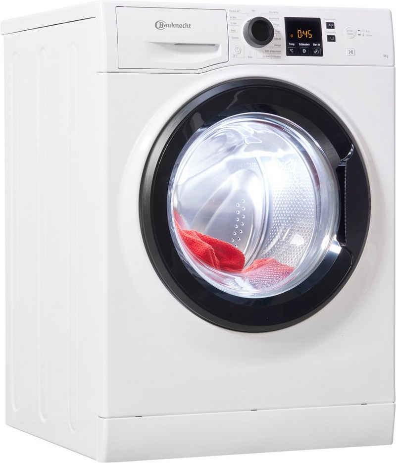 BAUKNECHT Waschmaschine Super Eco 945 A, 9 kg, 1400 U/min, Kurz 45' – saubere Wäsche bei voller Beladung in nur 45 Minuten