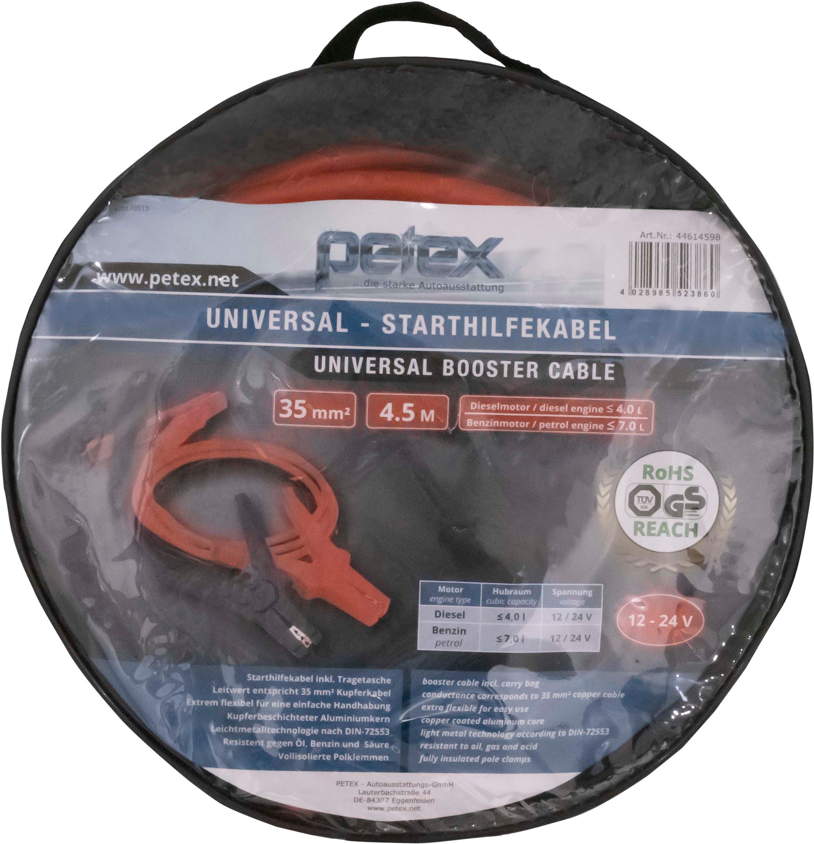 12 Volt cm), - mm², Meter, 4,5 Petex 35 24 Nennspannung: Starthilfekabel, (450