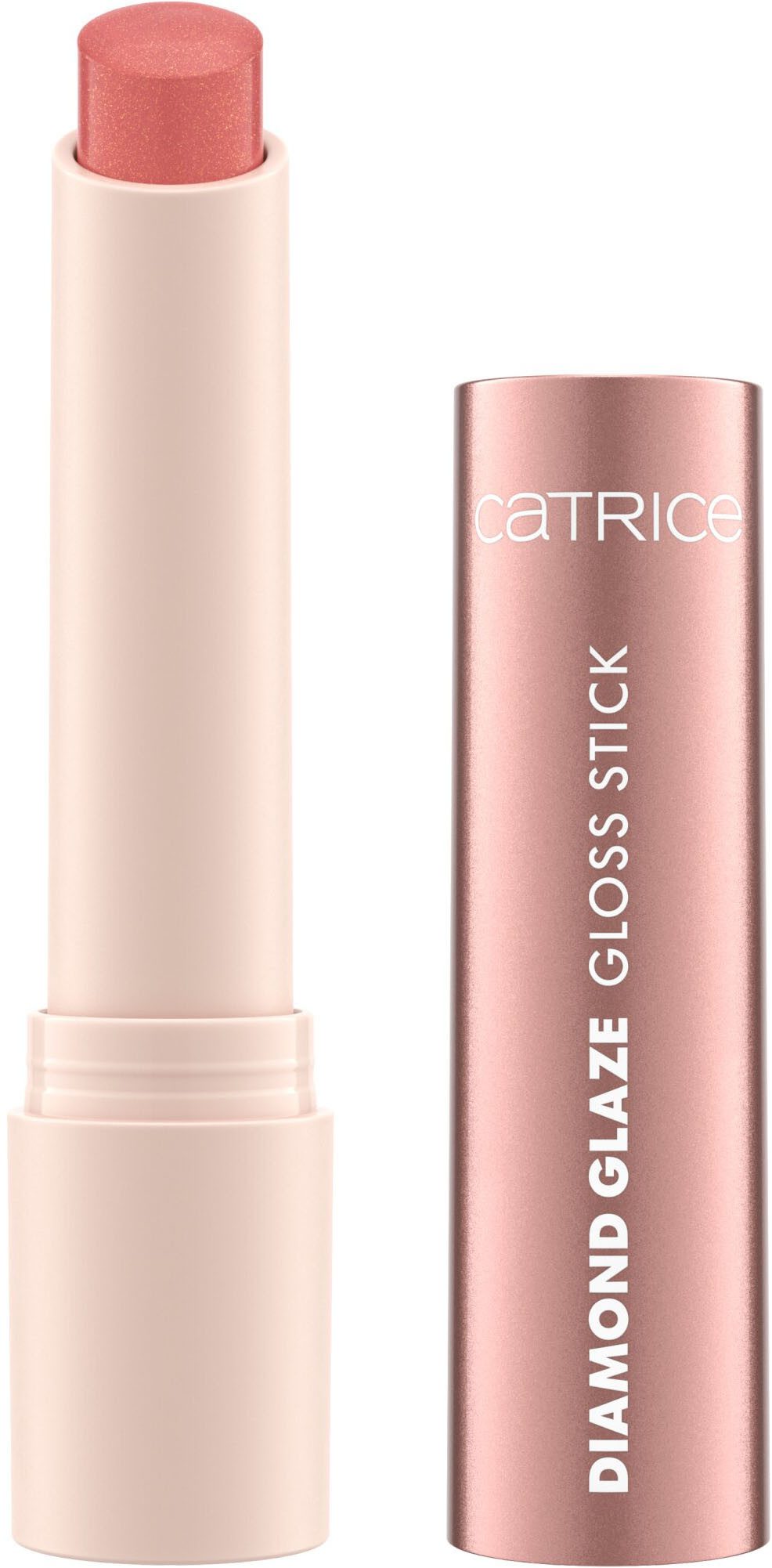 Catrice Lippenstift DIAMOND GLAZE GLOSS STICK, glänzendes Finish mit intensivem Glow, pflegend wie ein Balsam