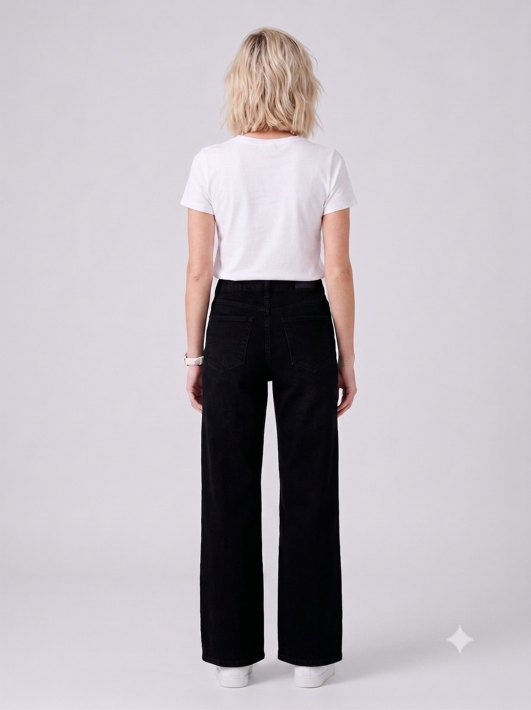 BlauerHafen Schlagjeans Damen Schlagjeans Stretch Baumwollmischung 5 Pocket mit Reißverschluss