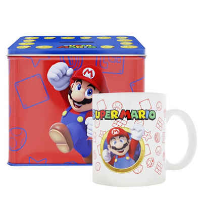 Nintendo Spardose Nintendo Super Mario Tasse Cup Becher mit Spardose Münzbox 9 x 13 x 11