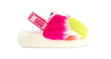 UGG UGG Damen Hausschuhe, UGG W FLUFF YEAH PARTY SPOTS Damen Hausschuhe Hausschuh Flauschige, Bunt