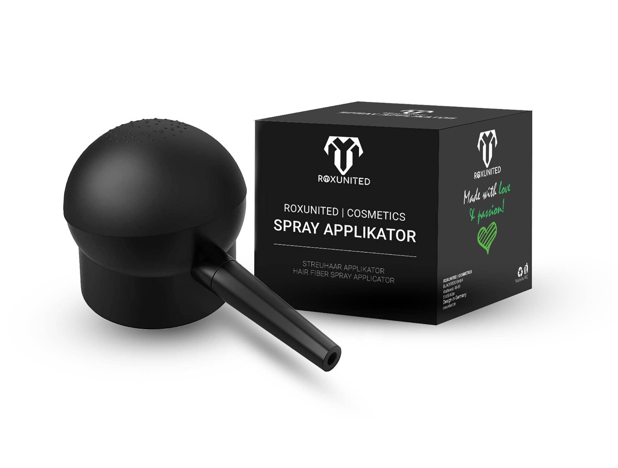 BLACKROX Haarpuder Haarpuder [Vergleichssieger 2026] Streuhaar Haarpuder Applikator, 1-tlg.