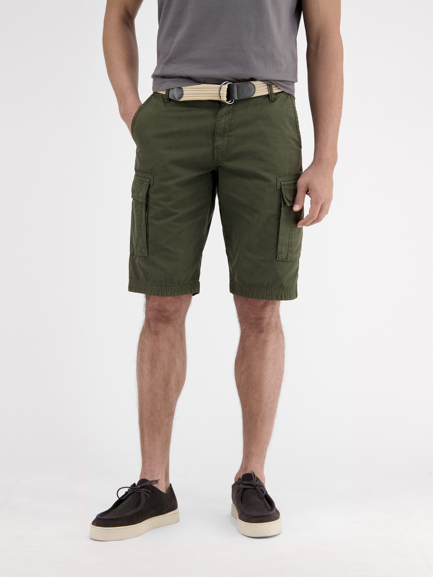 LERROS Bermudas "LERROS Cargobermuda inklusive Gürtel", (Set) günstig online kaufen