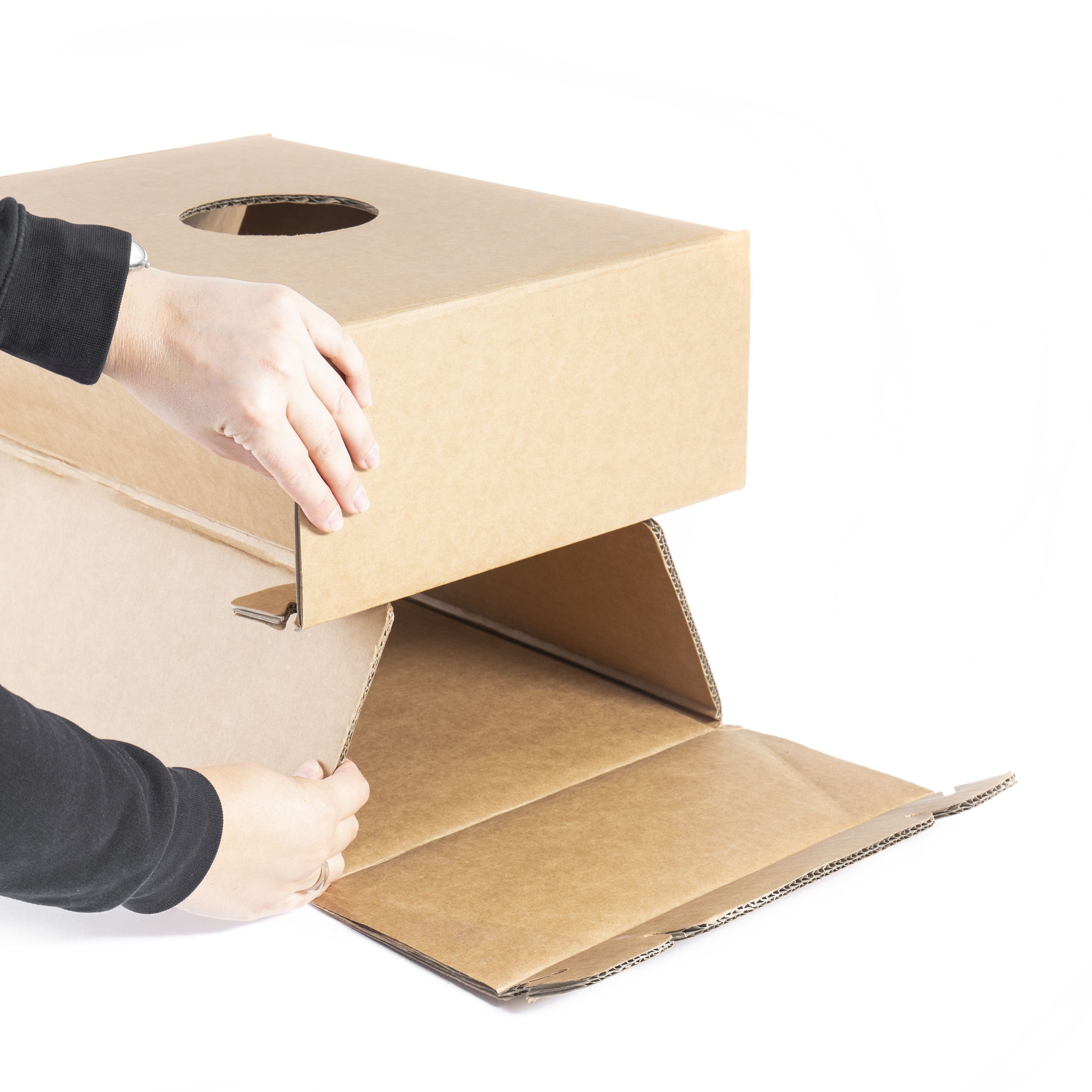 FAME Cajon,Cardboard Cajon Drum-Box Pappcajon Trommelkiste zusammenklappbar Snare-Effekt Sitztrommel Trommel für Unterwegs bis 90 kg, Percussion, Cajons, Cardboard Cajon, zusammenklappbar, Snare-Effekt