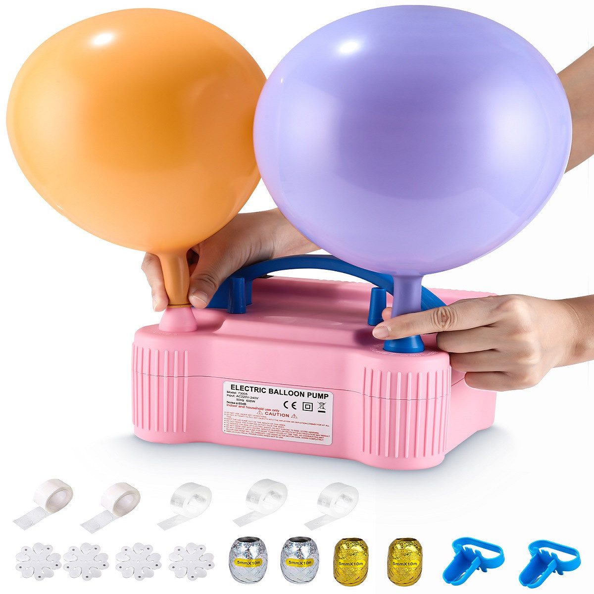 Luftpumpe Elektrische Ballonpumpe, Ballonpumpe 600 Watt Inflator