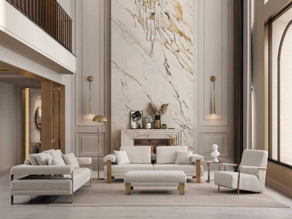 Nobelaa Sofa Sitzgruppe/Sofa Set - Wohnzimmergarnitur "Sunflower" 3+3+1+1