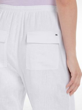 Tommy Jeans Webhose TJW HARPER LINEN PANT mit Tommy Jeans Flagge