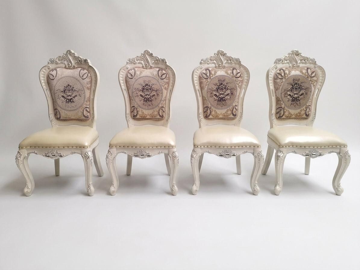 JVmoebel Esszimmerstuhl Beigefarbene Stühle 4 Stühle Modernes Esszimmer-Set Esszimmerstühle (4er Set, 4 St)