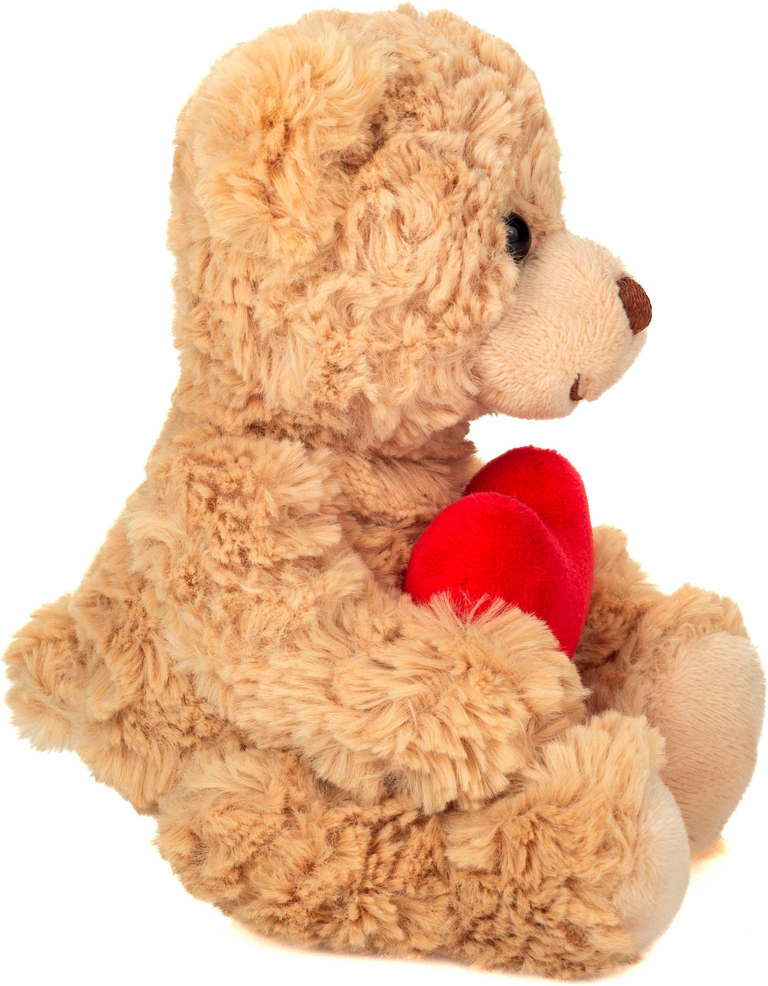 Teddy Hermann® Kuscheltier Teddy mit Herz beige 20 cm