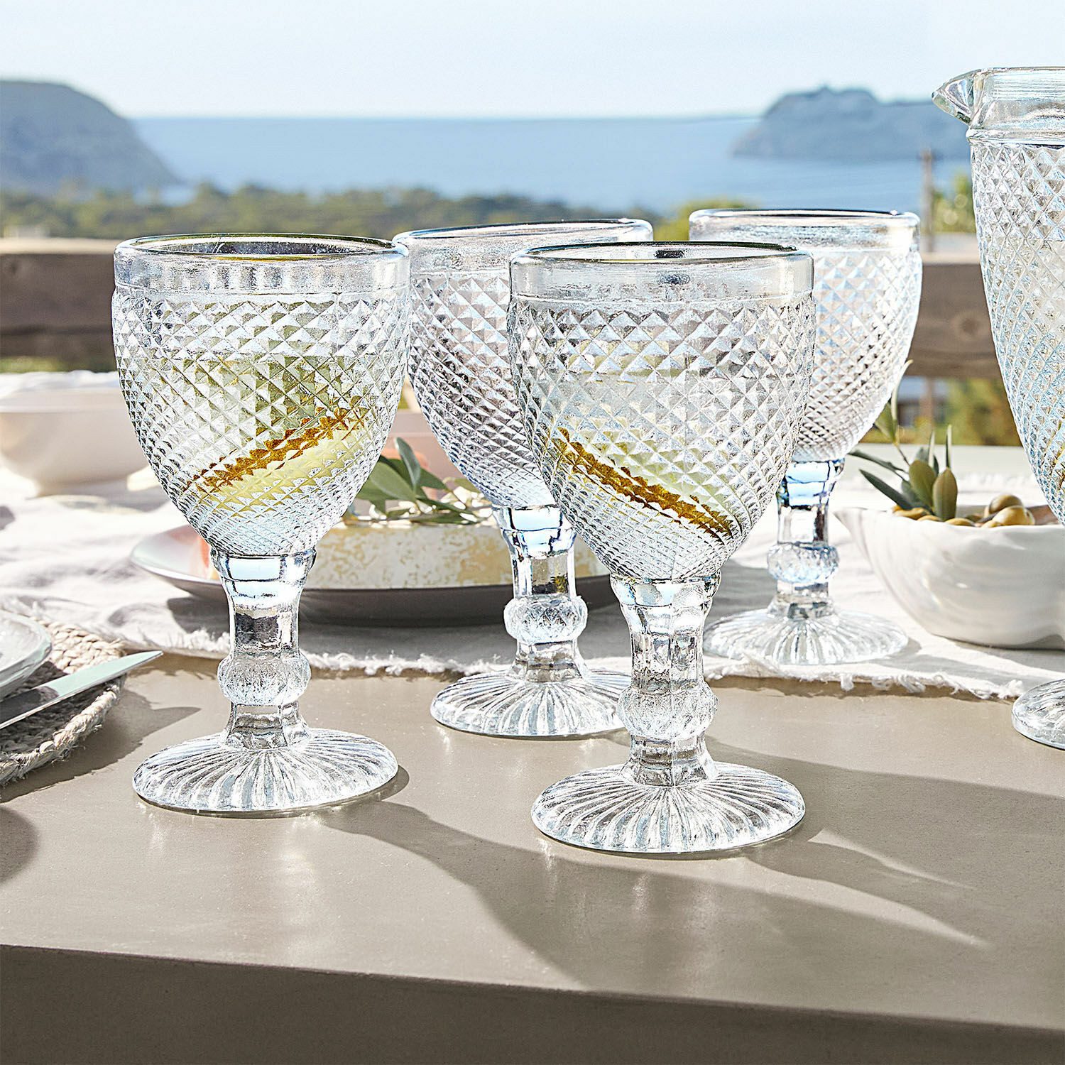 Mirabeau Glas Glas 4er Set Santerre klar, Glas