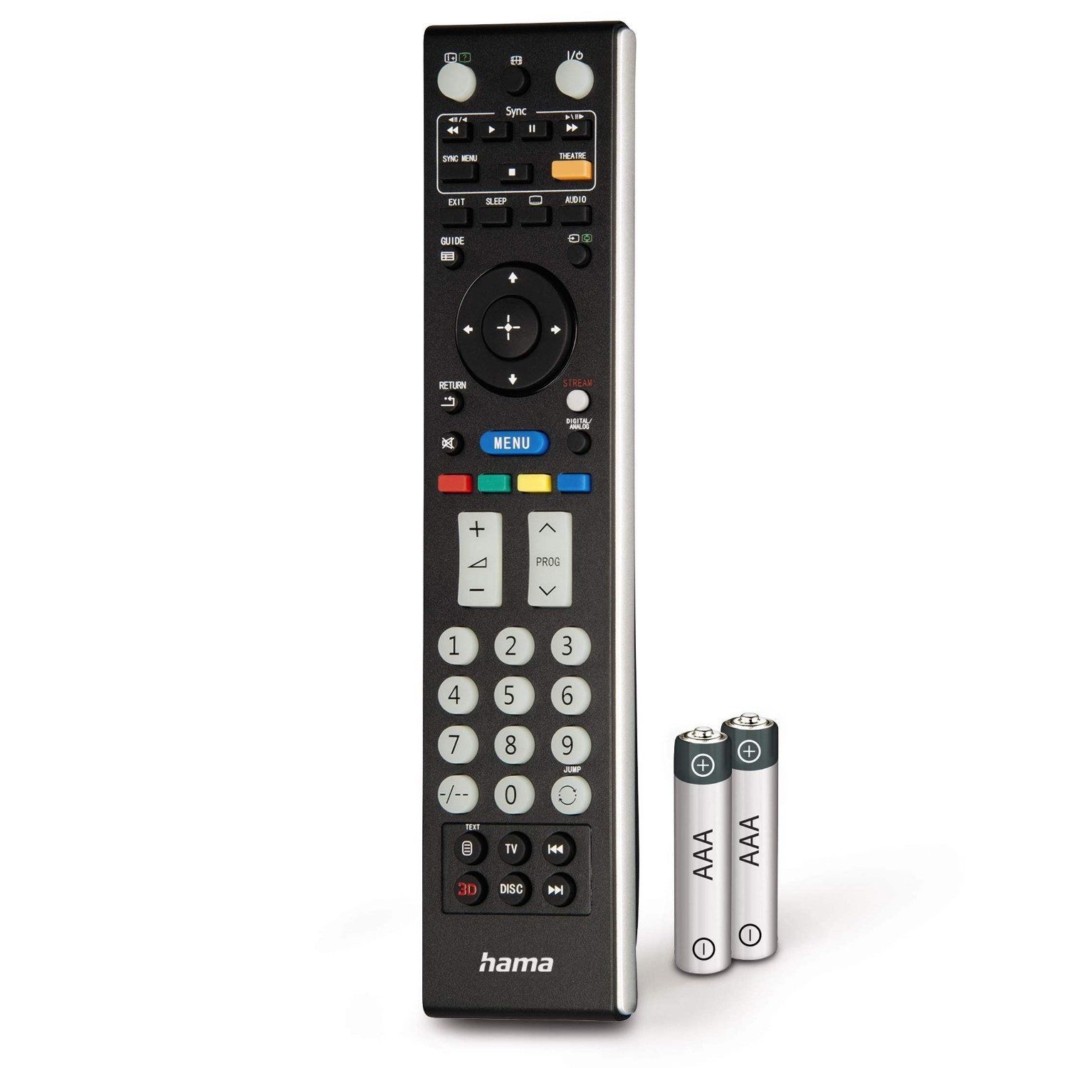 Hama Ersatz Fernbedienung Remote Control für Sony TV Universal-Smart-TV-Fernbedienung (1-in-1, Remote Control für Sony Bravia Smart TV LED OLED Netflix Streaming App)