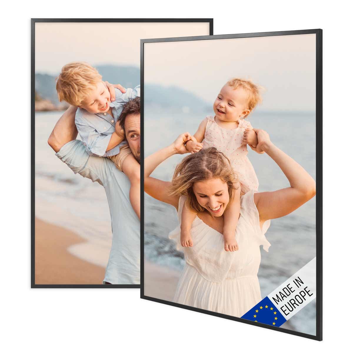 PHOTOLINI Bilderrahmen 2er Set Massivholz-Rahmen Modern günstig online kaufen