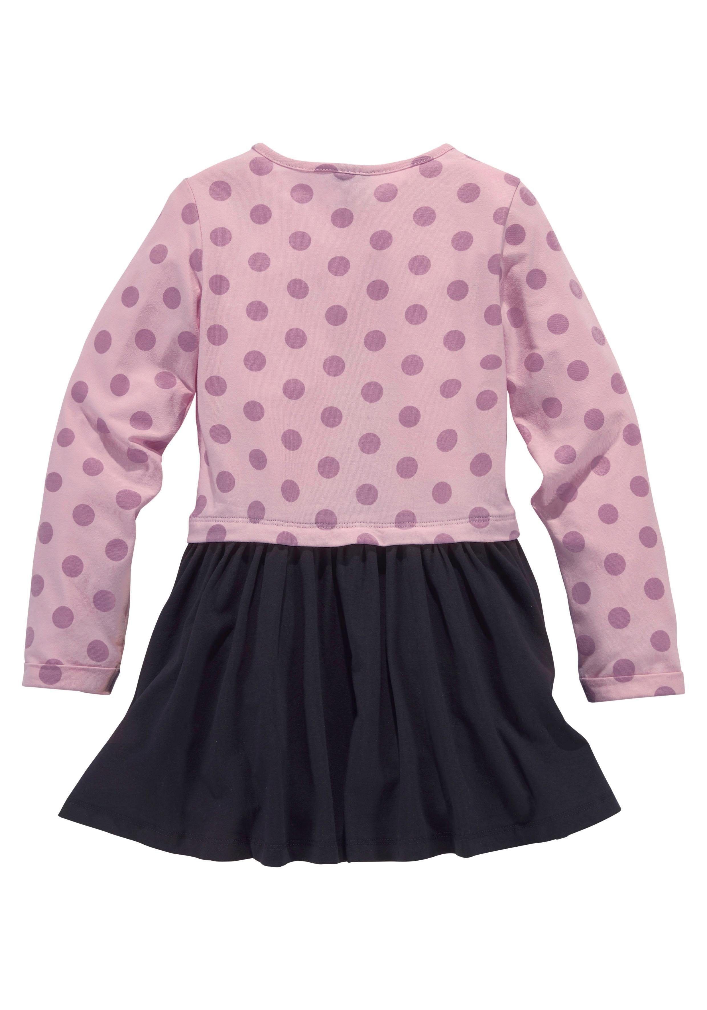 KIDSWORLD Jerseykleid für kleine Mädchen ideal für festliche Anlässe, kniefreie Länge