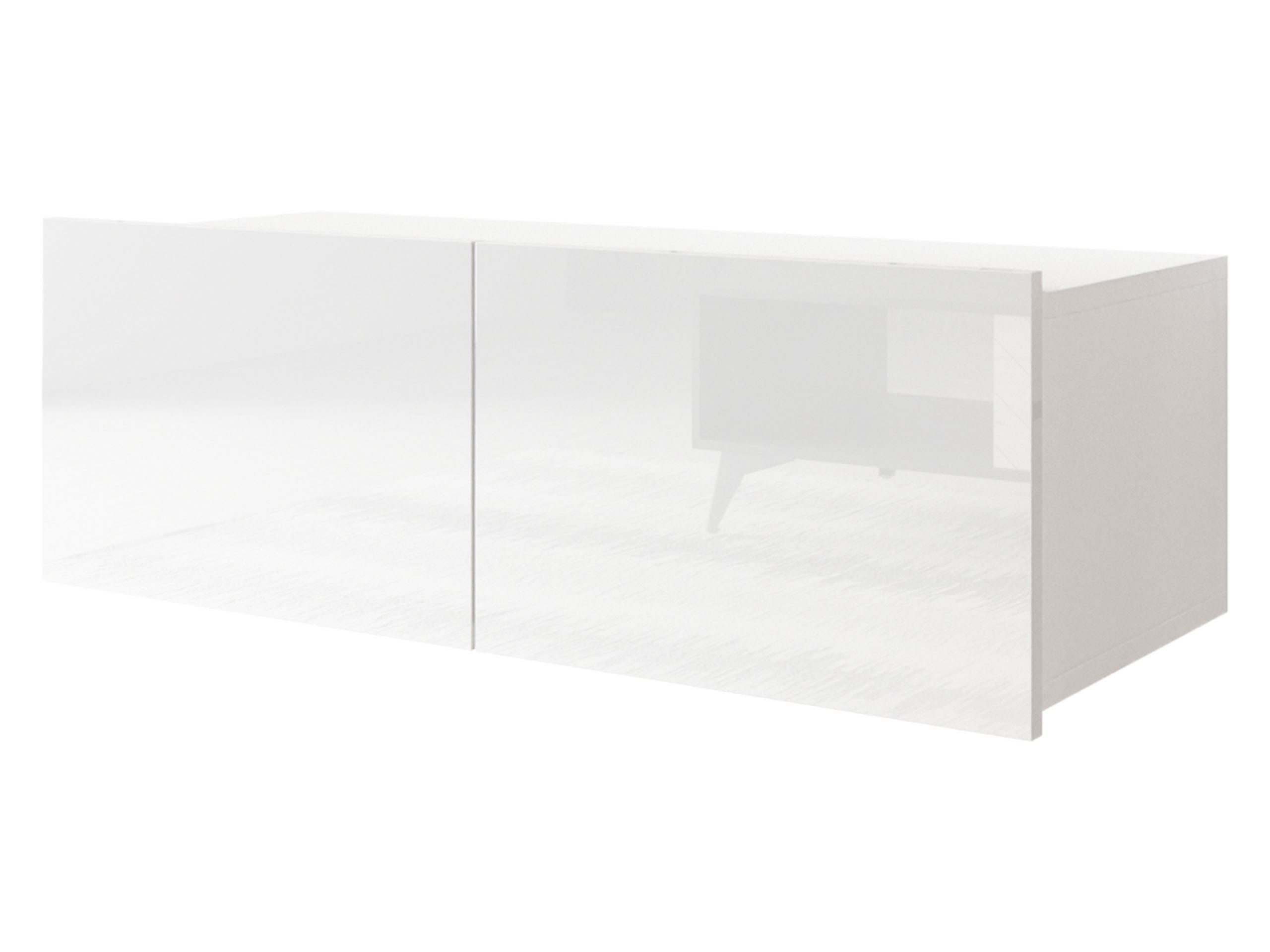 MIRJAN24 TV-Schrank Calabrini 100 03 (mit 2 Türen) ohne Griffe, silberne Be günstig online kaufen