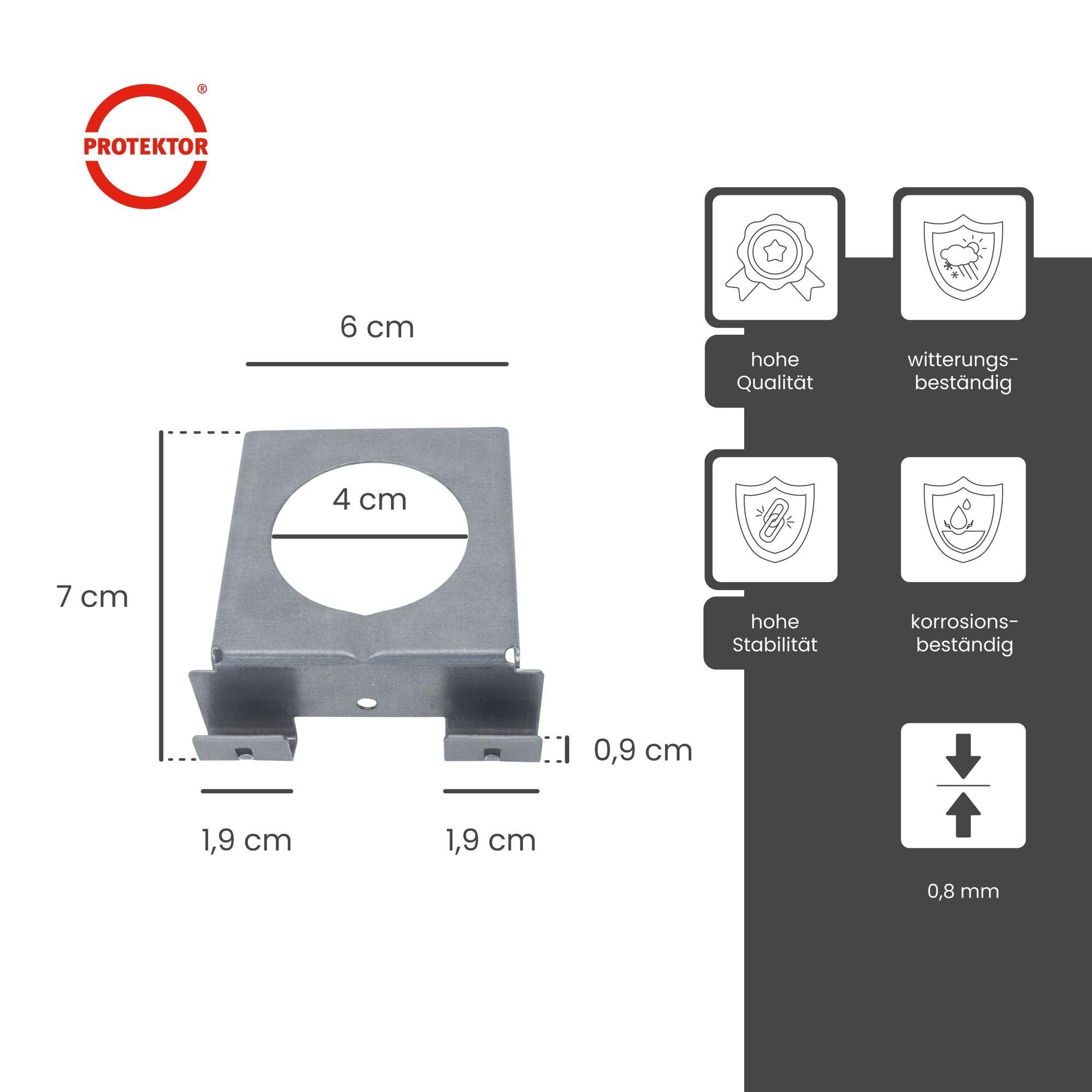 PROTEKTOR Profil Sicherheitsquerverbinder CD Profil (100 Stück, silber, 100-St), Für CD-Profil 60/27, Qualität Made in Germany