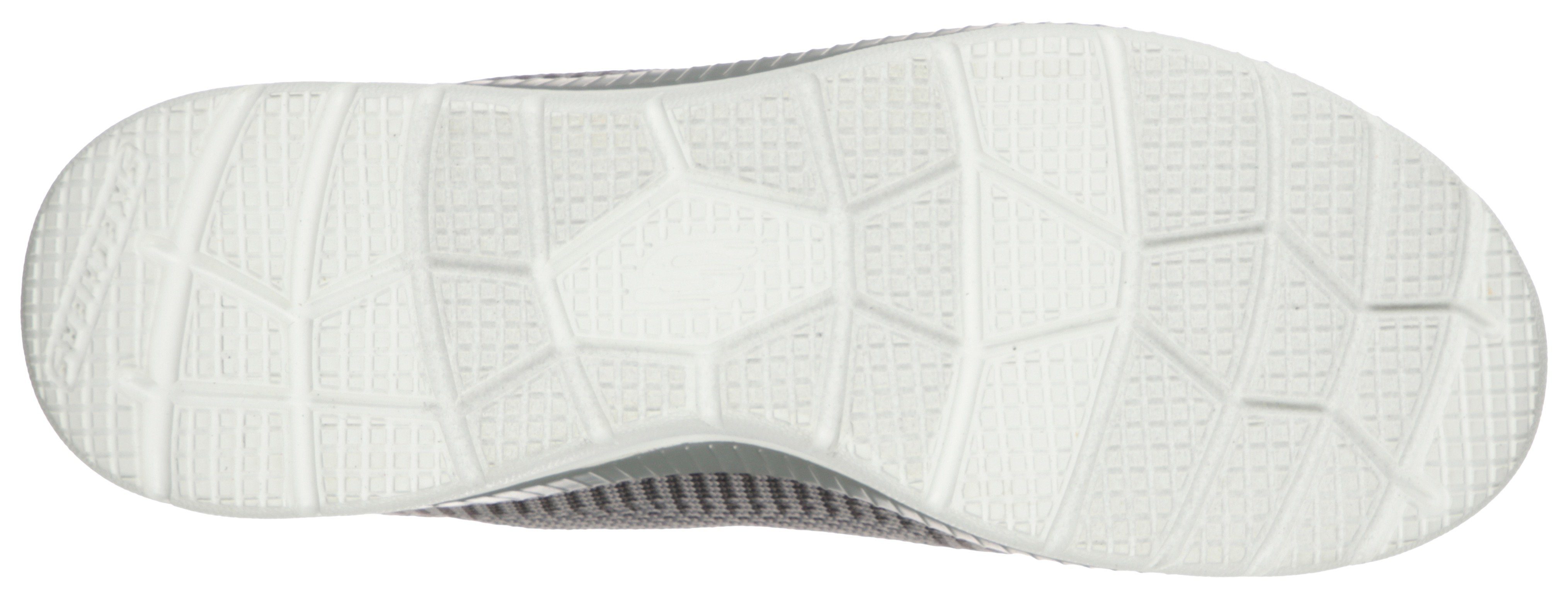 BOUNTIFUL-PURIST in Skechers grau Sneaker Strick-Optik