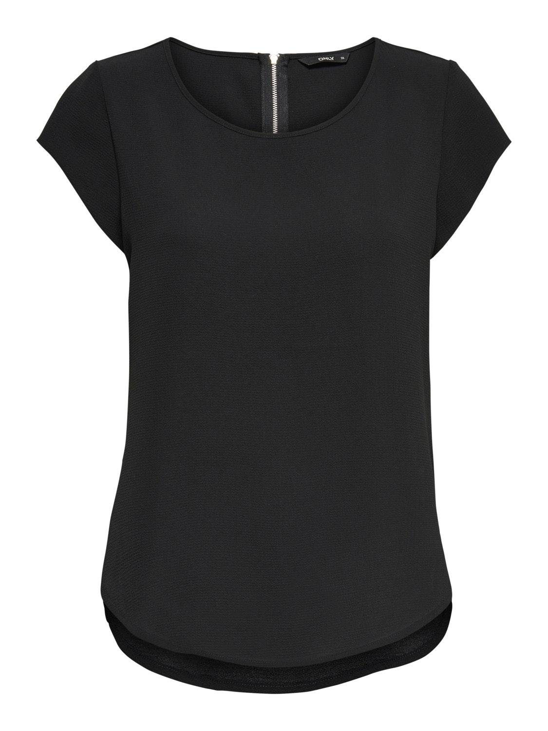 ONLY Blusenshirt ONLVIC S/S SOLID TOP günstig online kaufen