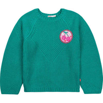 Billieblush Strickpullover Billieblush Pullover Strickpullover grün mit Patch