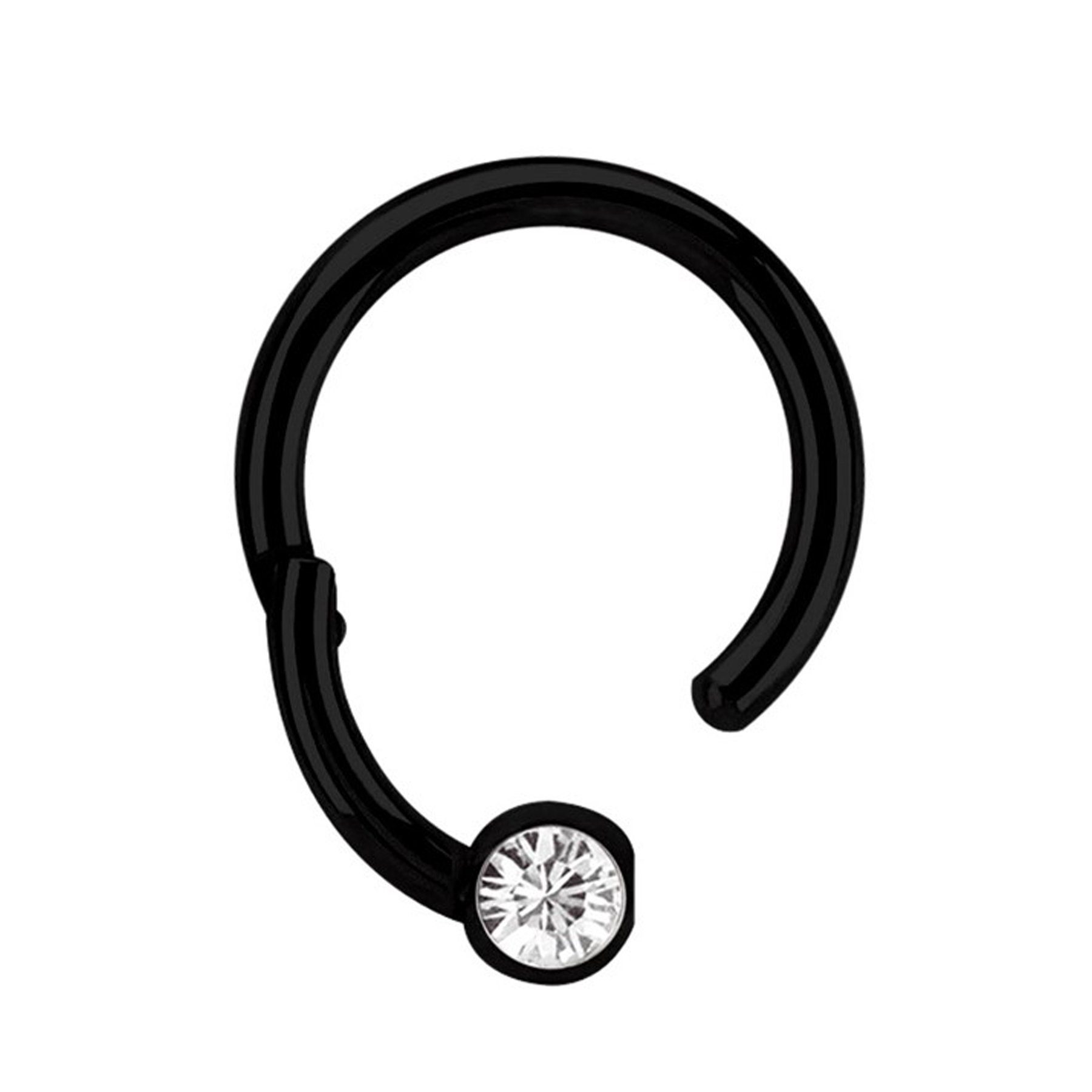 Adelia´s Nasenpiercing Piercing Nasenpiercing, Aus 316l Stahl​ PVD schwarz beschichtet