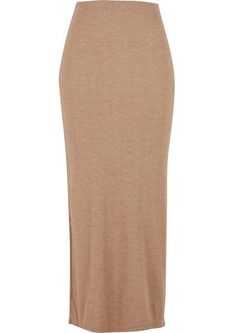 URBAN CLASSICS Sommerrock Ladies Rib High Slit Skirt ...
