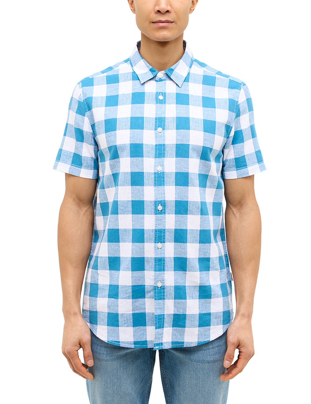 MUSTANG Kurzarmhemd Herren Style Berkeley