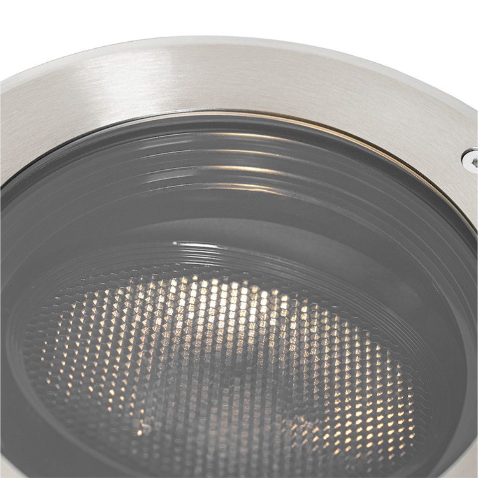 Qazqa LED Einbaustrahler Delux honey, ohne Leuchtmittel, Warmweiß, QAZQA Außen Einbau­leuchte, gu10, Stahl, Aluminium, Modern