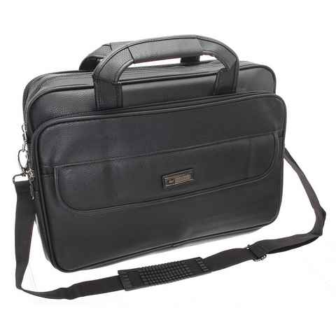 SHG Messenger Bag Arbeitstasche Herrentasche Handgepäck, Umhängetasche Messenger Bag mit abnehmbaren Umhängeriemen