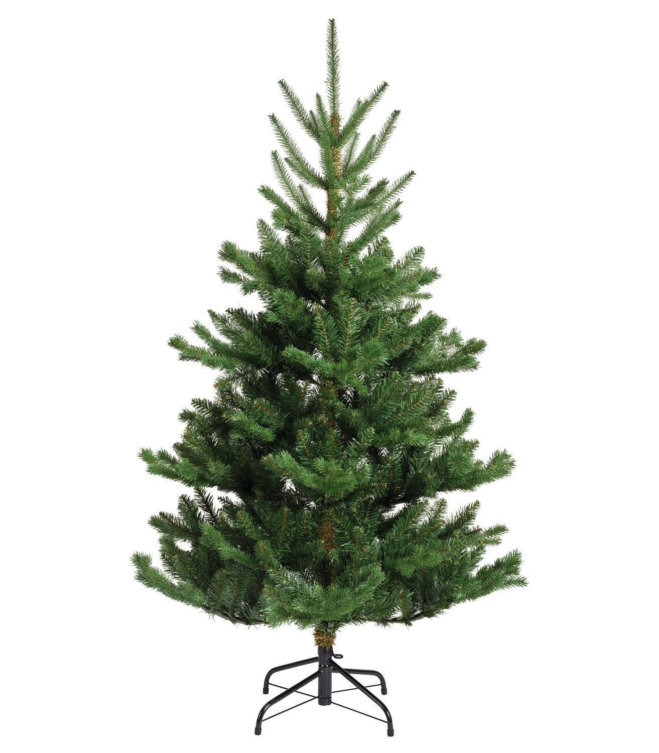 casa NOVA Künstlicher Weihnachtsbaum ALBA, Grün, Kunststoff, Echtnadel-Optik. Ø 102 x H 150 cm