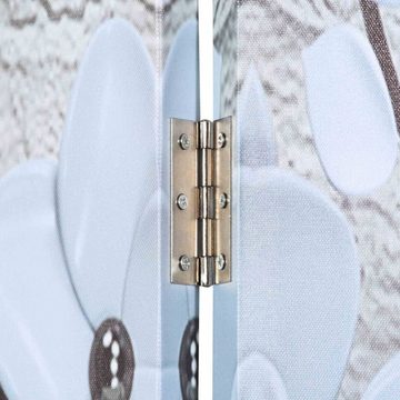 Makika Paravent Trennwand / Raumteiler Faltbar - White Blossom