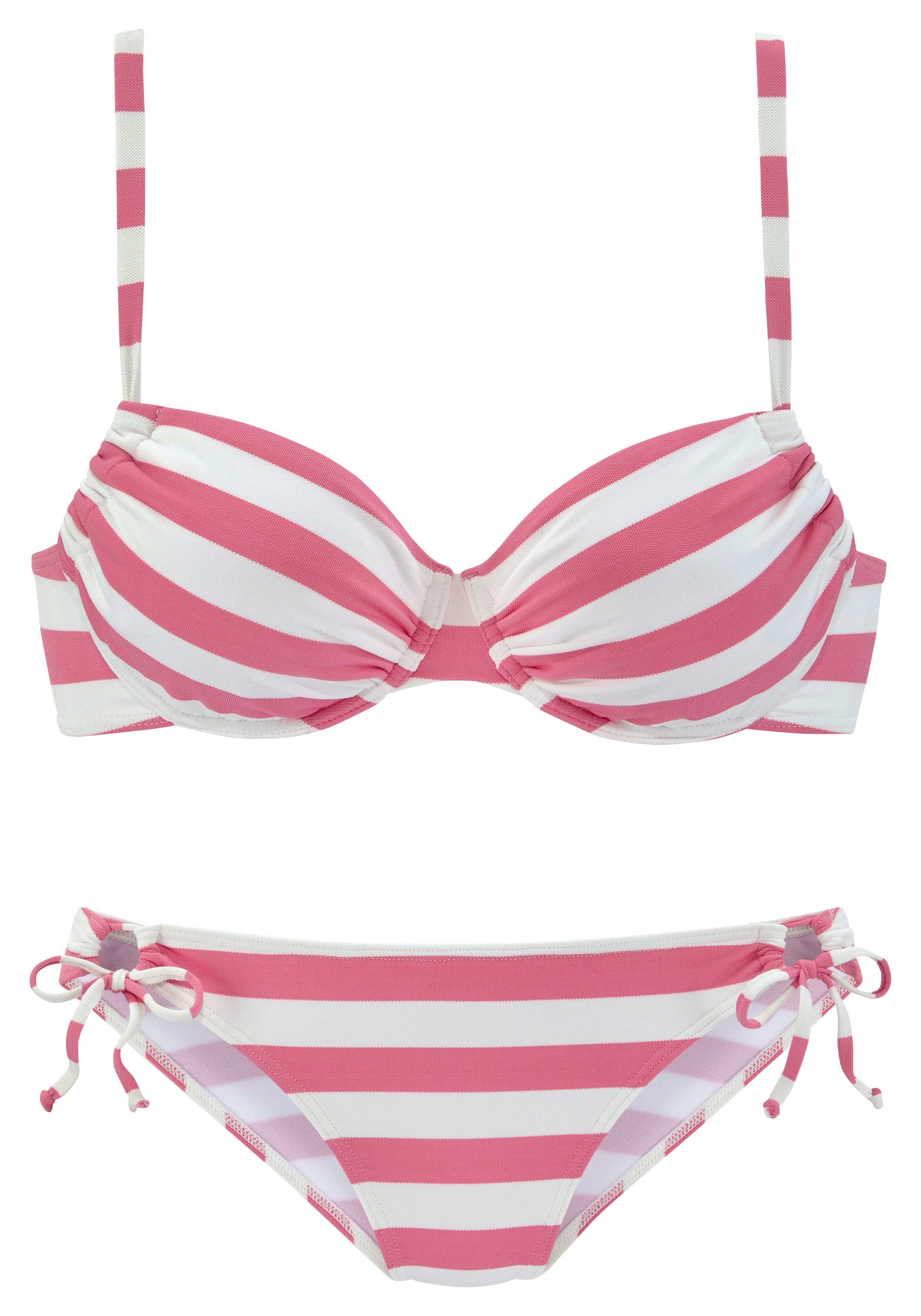 Venice Beach Bügel-Bikini mit gewebten Streifen günstig online kaufen