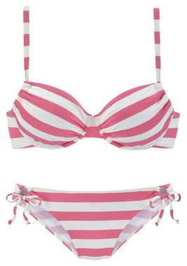 Venice Beach Bügel-Bikini mit gewebten Streifen