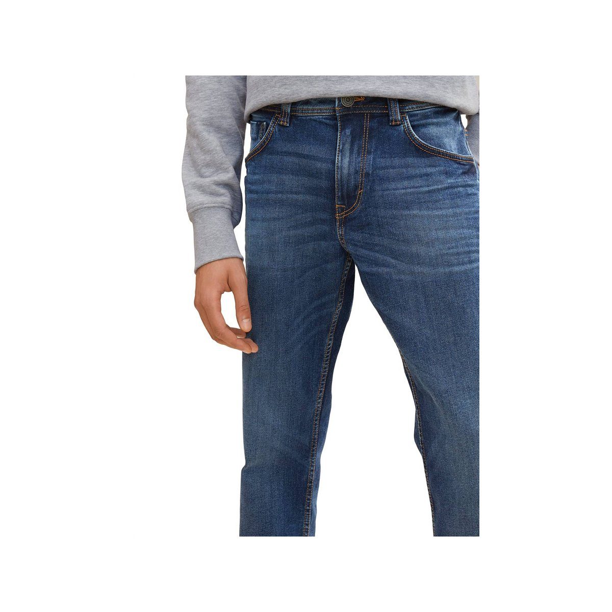 mittel-grau TOM TAILOR 5-Pocket-Jeans (1-tlg)