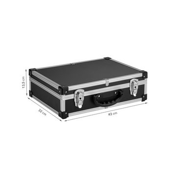 Kreator Aufbewahrungsbox VARO Werkzeugkoffer 2er Set Alukoffer + Schlüssel - Schwarz
