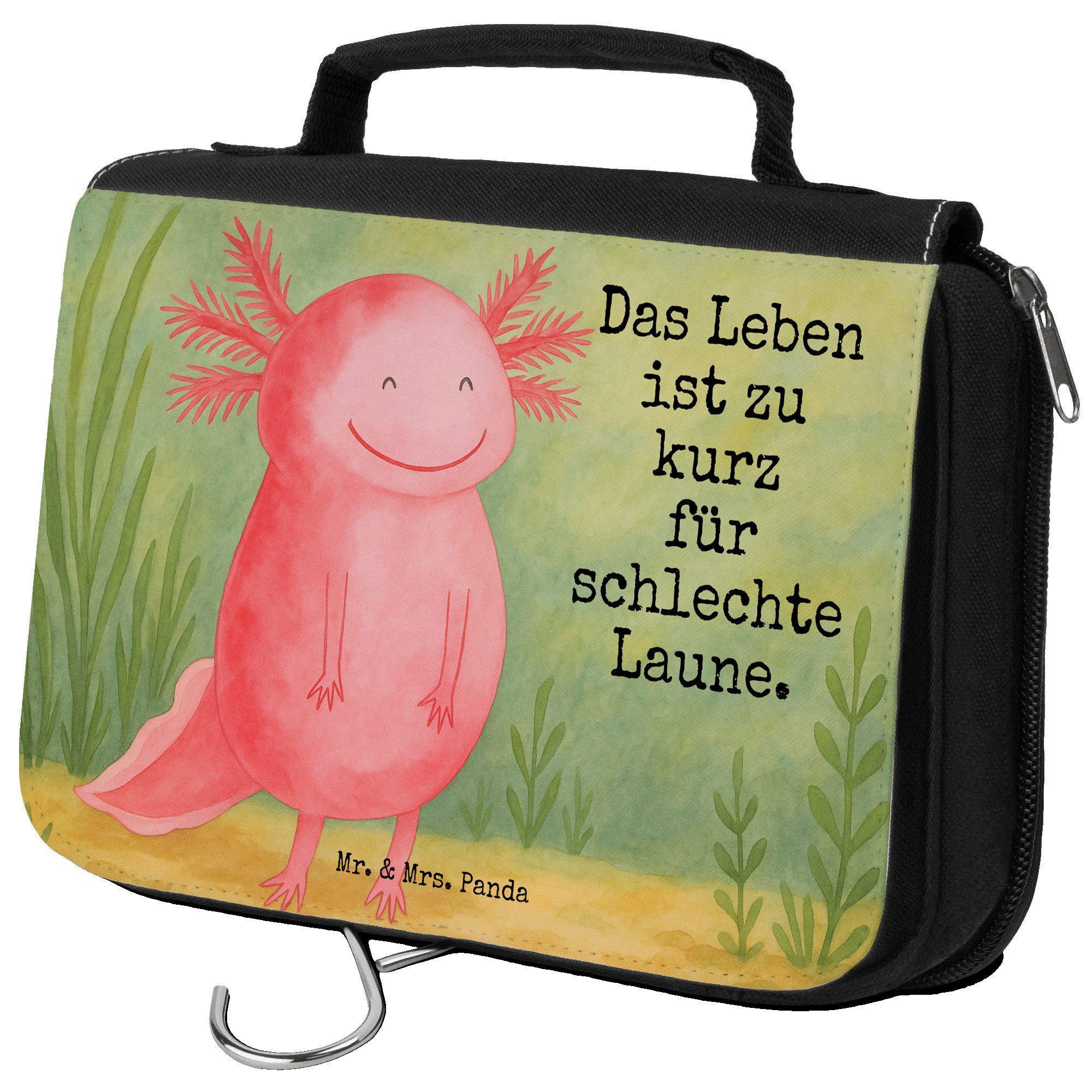 Kulturbeutel Axolotl Glücklich Design