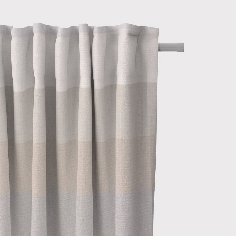 Vorhang »SCHÖNER LEBEN. Vorhang Streifen 9,5cm creme beige braun grau