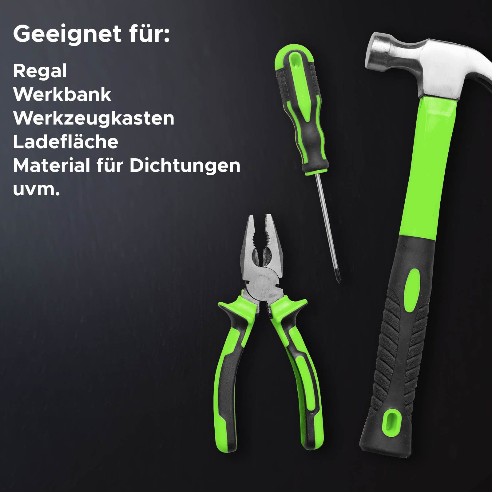 Nova Forma Gummimatte NR/SBR Glatt - Vollgummi Meterware in vielen Stärken, Gummiplatten vielseitig einsetzbar in Werkstatt, Beruf & Privat