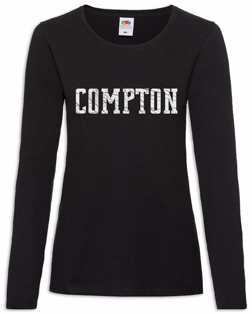 Urban Backwoods Langarmshirt Urban Backwoods Compton Varsity Damen Langarmshirt Ghetto Gang Los (1-tlg) Angeles LA California South