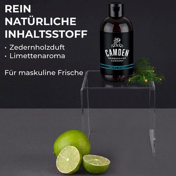 Camden Barbershop Gesichtsserum Camden Haarshampoo und Bartpflege - 250 ml, 1-tlg., Camden 2in1 Bartshampoo - 250 ml