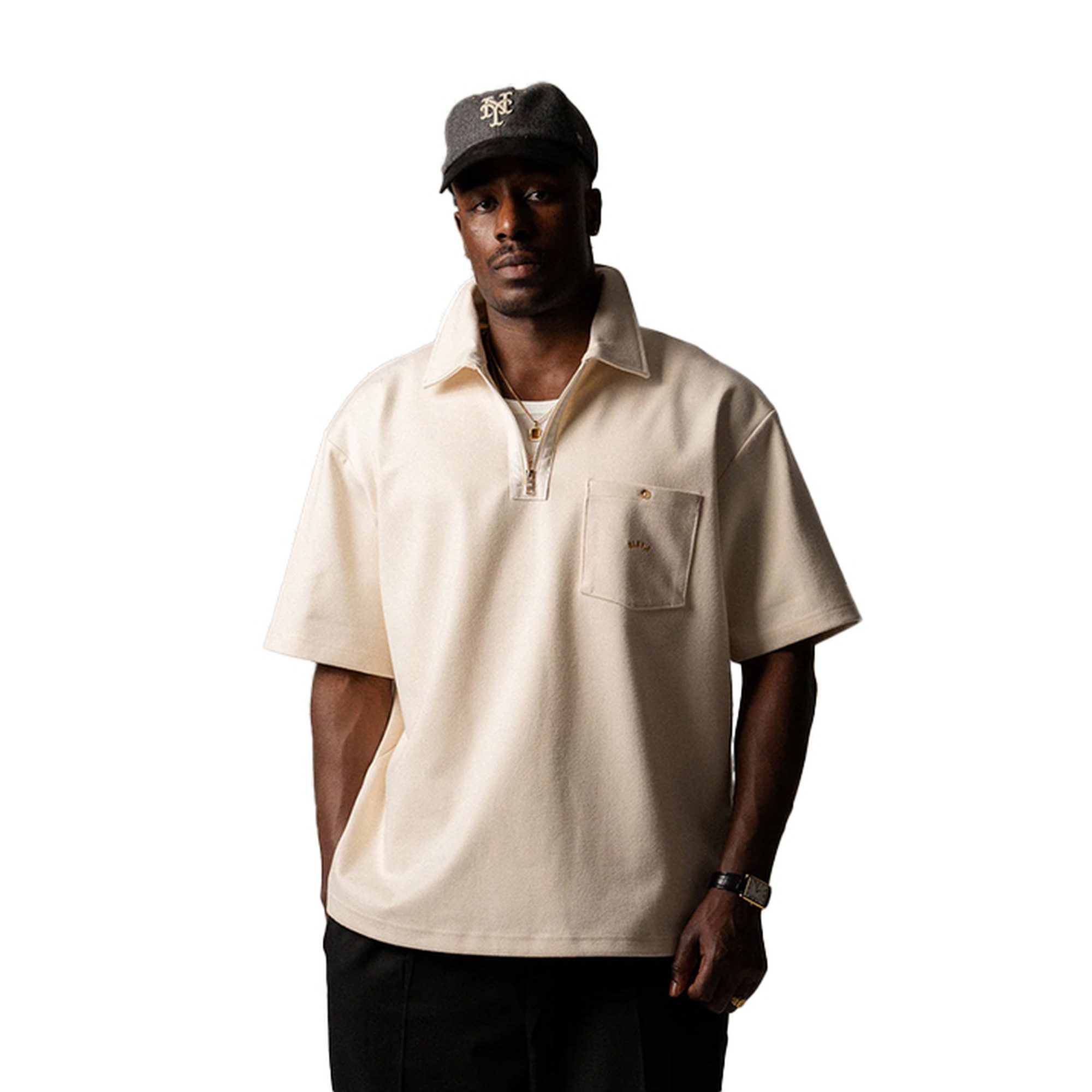 BLKVIS T-Shirt Logo Twill Shirt, weiß