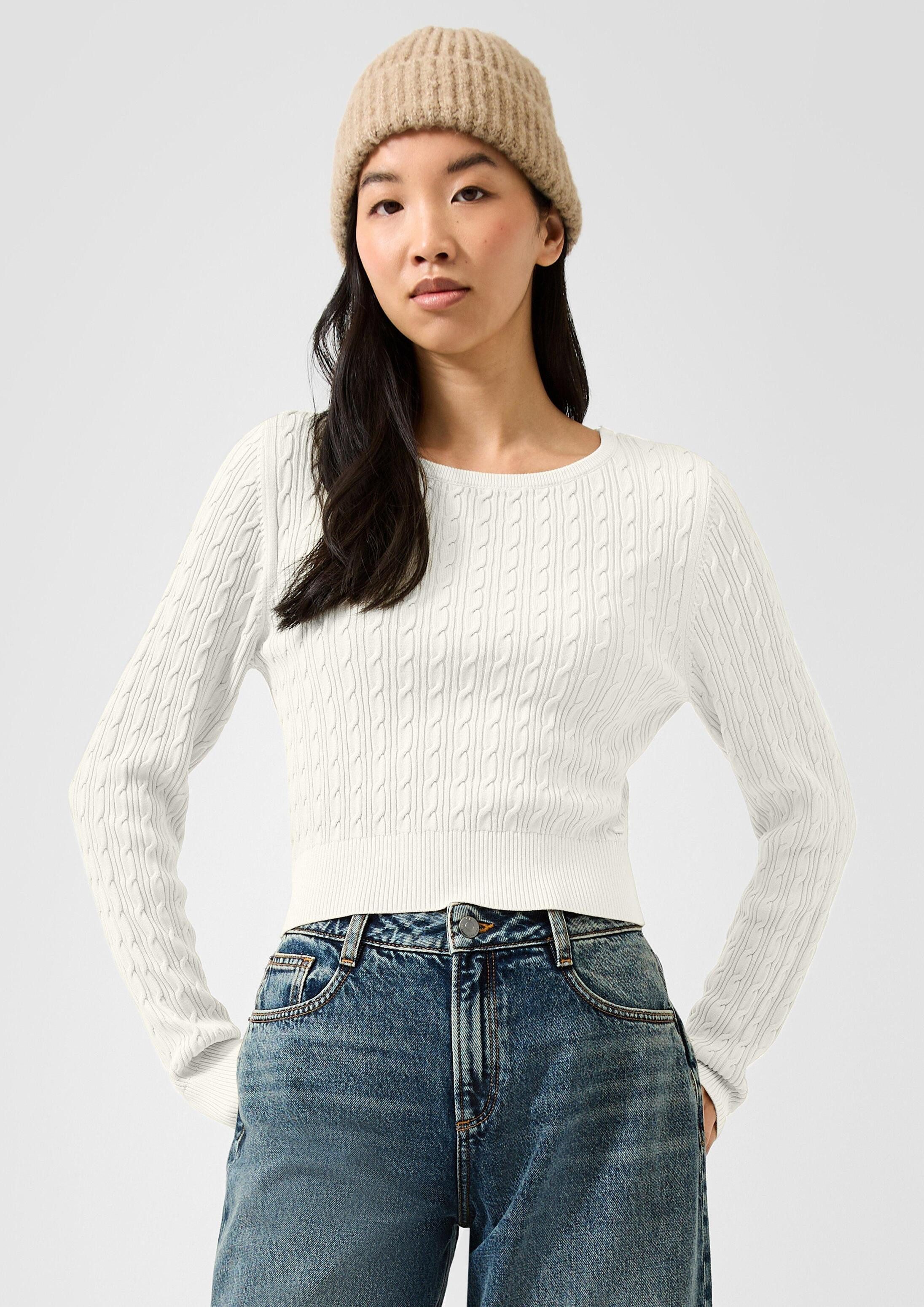 QS Longpullover Strickpullover Strickpullover