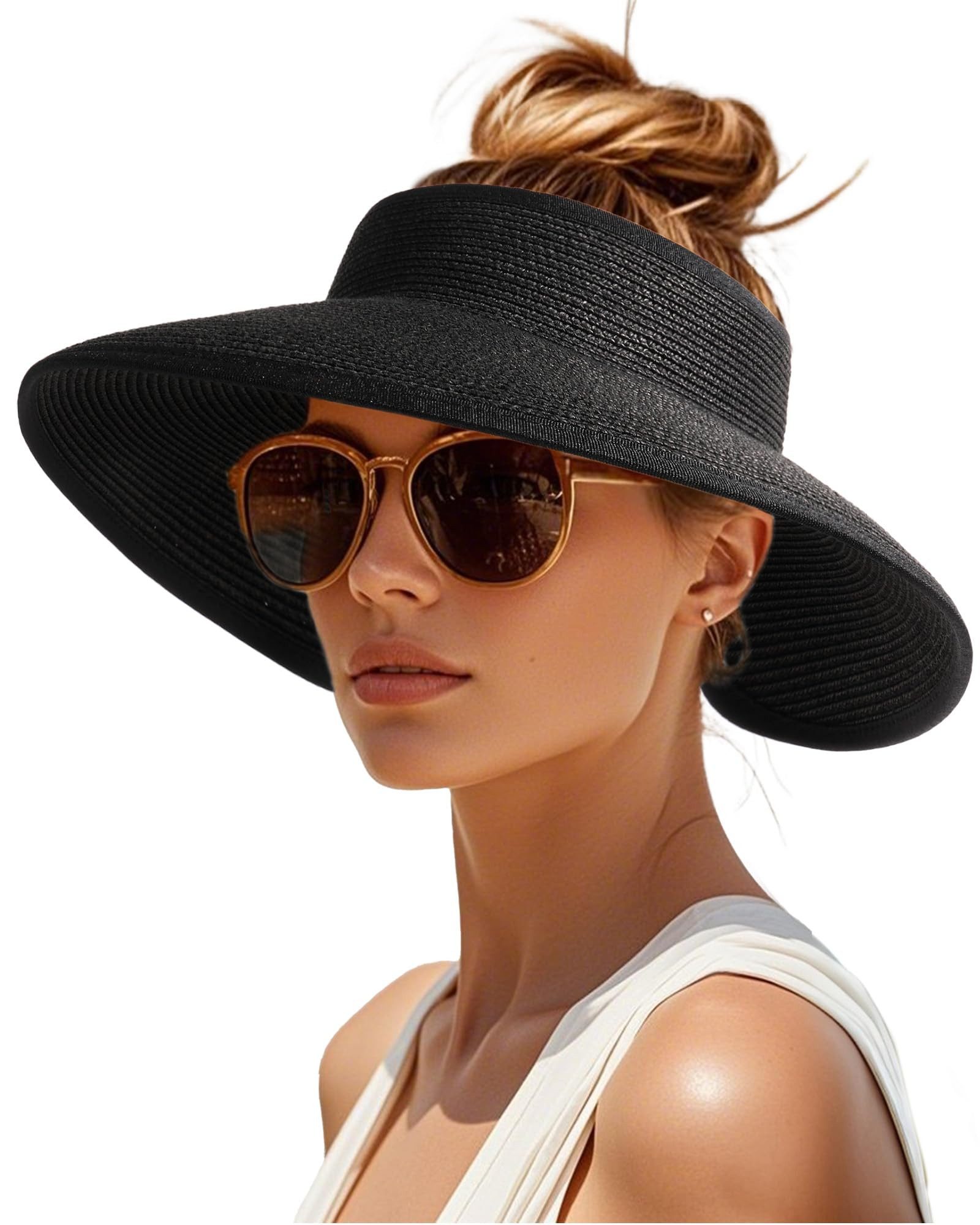Coonoor Strohhut Damen Sonnenvisier Hüte mit günstig online kaufen