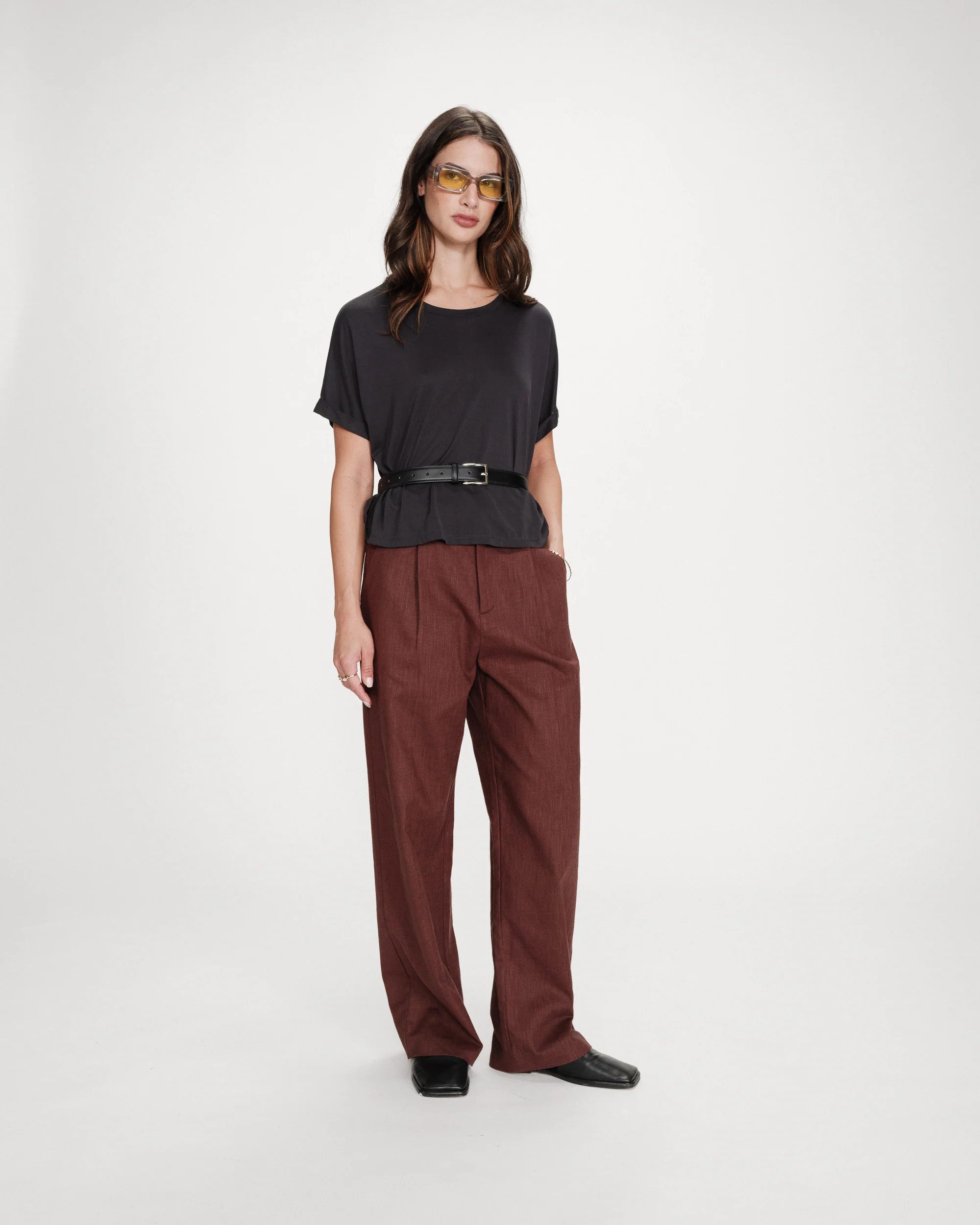 Grace & Mila Kurzarmshirt PARMA - T-Shirt Damen - Oversize Shirt - Modalshirt