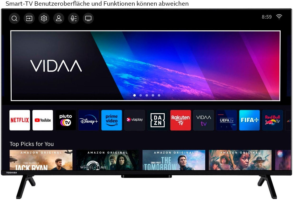 Toshiba 43QV2463DA QLED-Fernseher (108 c...