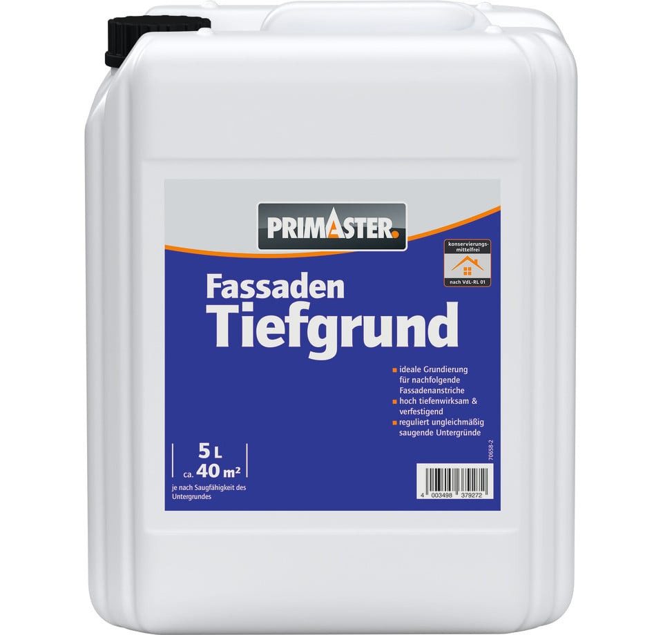 Primaster Fassadengrundierung Primaster Fassaden-Tiefgrund 5 L farblos