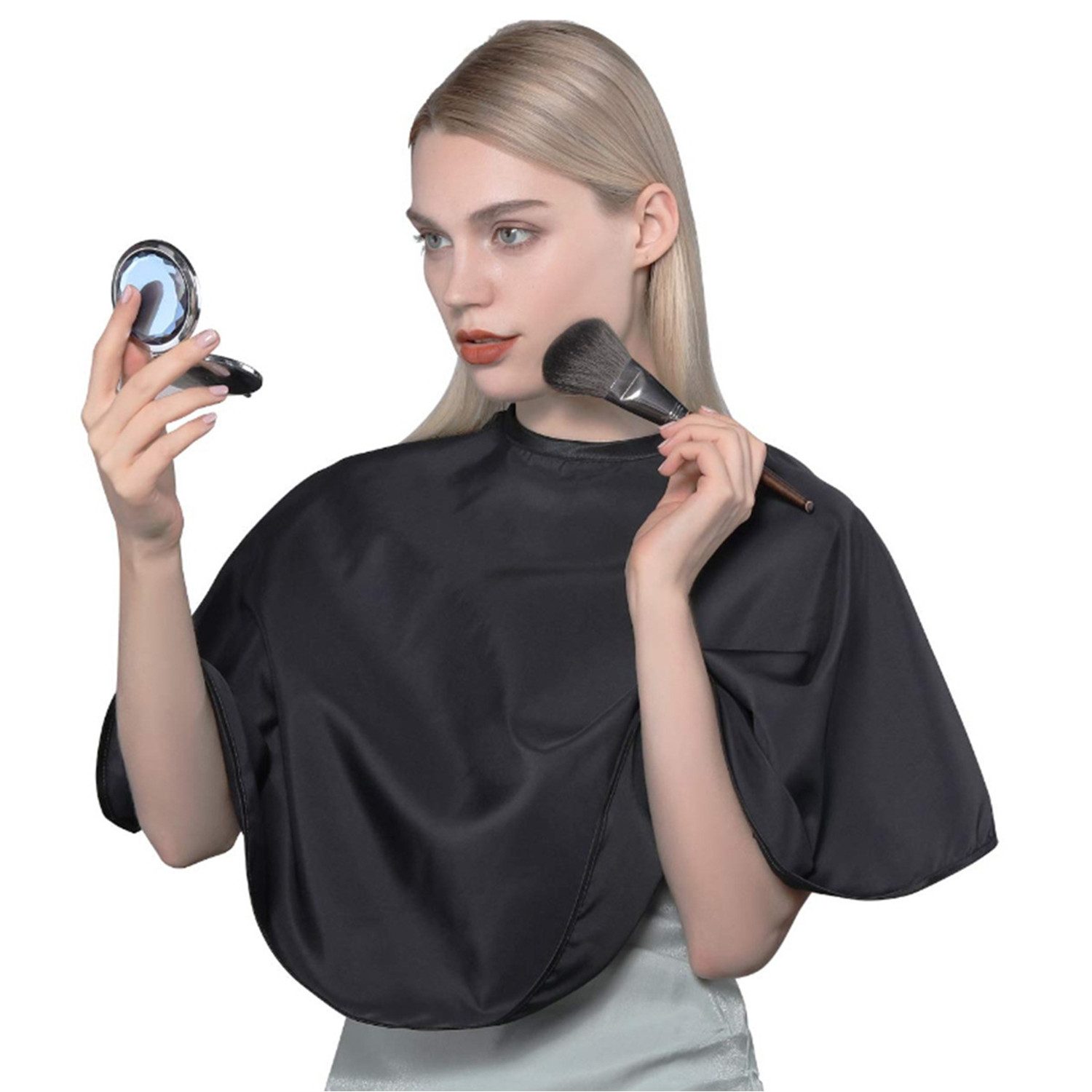 Umhängeschürze Haarschneideumhang,professioneller Salonumhang,wasserdicht,3 Stück