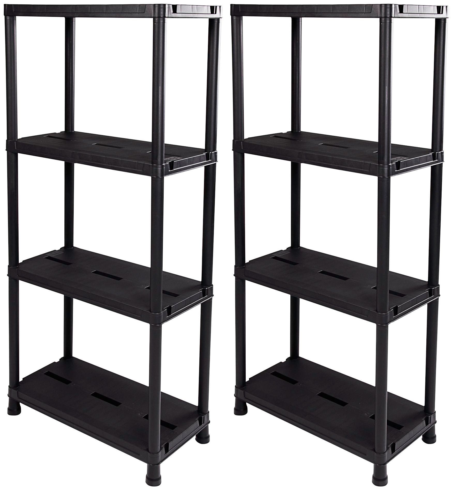 ONDIS24 Steckregal, Set 2-tlg., je 4 Fachböden, Kunststoff günstig online kaufen