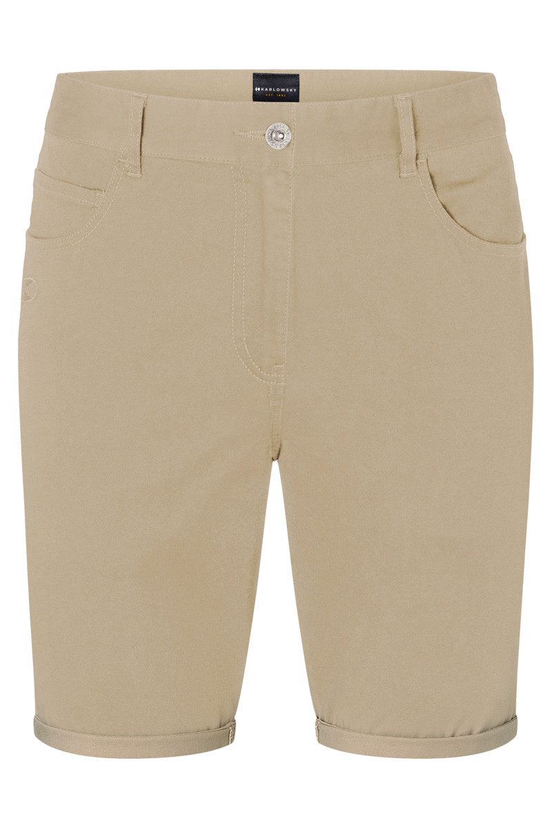 Karlowsky Fashion Arbeitshose KARLOWSKY Herren 5-Pocket-Shorts STRETCH Modern-Fit Kieselbeige
