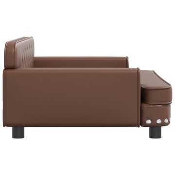 vidaXL Kindersofa Kindersofa Braun 90x53x30 cm Kunstleder Kindercouch Kindermöbel Kinder