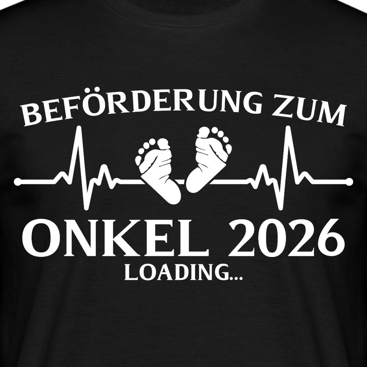Spreadshirt T-Shirt Beförderung Zum Onkel 2026, Schwangerschaft Ankündigung Männer T-Shir (1-tlg)